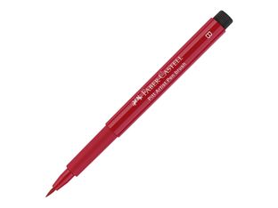 Faber-Castell PITT Artist Pen - Feutre pinceau à pointe souple - permanent - rouge écarlate profond - encre indienne