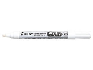 Pilot Super Color - Marqueur permanent - pointe moyenne - blanc