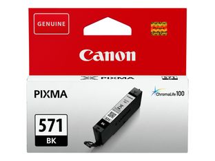 Canon CLI-571BK - 7 ml - negro - original - depósito de tinta - para PIXMA TS5051, TS5053, TS5055, TS6050, TS6051, TS6052, TS8051, TS8052, TS9050, TS9055