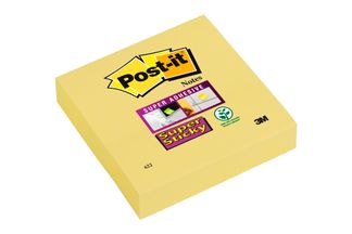 Post-it - Bloc notes Super Sticky - jaune - 76 x 76 mm