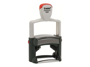 Trodat Professional 5207 - Tampon métallique - 9 lignes - texte personnalisable