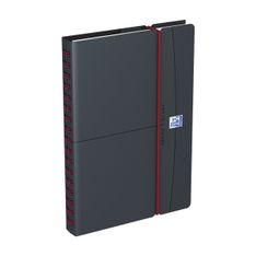 Agenda Oxford Office scolaire spiralé 15x21cm Année - Gris/Rouge