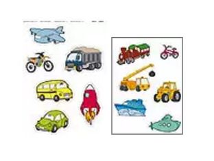 Apli - 24 maxi gommettes - transports