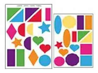 Apli - 4 feuilles gommettes maxi - formes géométriques