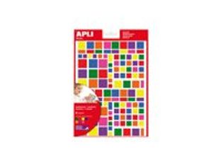 Apli - 6 feuilles gommettes assortis - coloris assortis