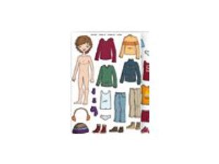 Apli - 37 gommettes repositionnables - Vêtements garçons