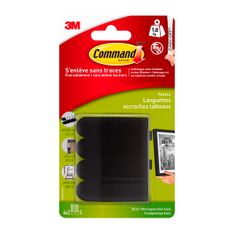 Command -  Pack de 4 languettes accroche tableaux noires - taille moyenne