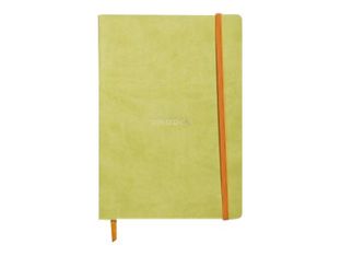 RHODIA Rhodiarama - Carnet souple A5 - 160 pages - ligné - vert anis