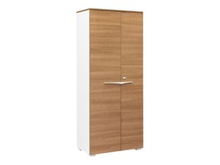 Armoire haute XENON - L80 x H188 x P45 - 2 portes - Merisier italien