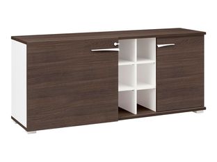 Crédence XENON - L170 x H78 x P47 - 2 portes et 6 niches - Chêne royal