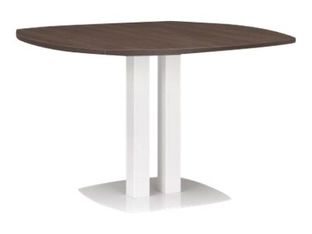 Table de réunion ronde XENON - 115 cm - Chêne royal