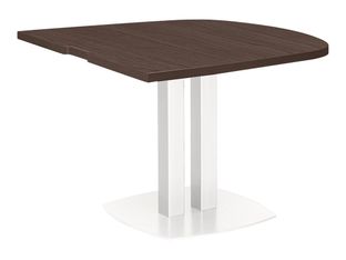 Table de réunion demi-ovale XENON - 102 cm - Chêne royal