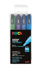 Posca - Pack de 4 marqueurs peinture - pointe fine