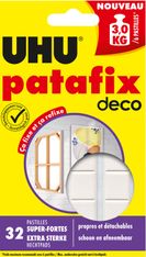 UHU Patafix deco - 32 pastilles adhésives - blanc - non permanent