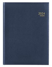 Agenda Lima Omega - 1 semaine sur 2 pages - 21 x 29 cm - bleu - Brepols