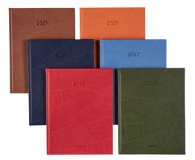 Agenda Lucca Optivision - 1 semaine sur 2 pages - 17 x 22 cm - disponible dans différentes couleurs - Brepols