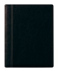 Agenda spiralé Palermo Optivision - 1 semaine sur 2 pages - 17 x 22 cm - noir - Brepols