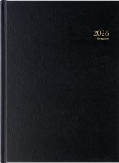 Agenda Santex Bremax - 1 jour par page - 21 x 29 cm - noir - Brepols