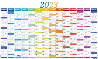 Oberthur Nuance - Calendrier 14 mois par face - planisphère au verso - 41 x 67 cm