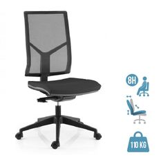 Fauteuil de bureau NOVA - sans accoudoirs- sans appui-tête - noir