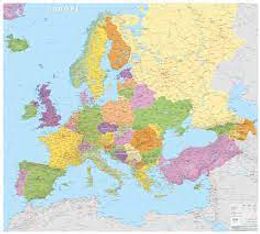 Carte Europe Platifiée - 100 x 110 cm (70047)