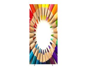 Cloison de séparation EASYSCREEN - L94 x H174 cm - crayons