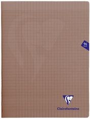 Clairefontaine Mimesys - Cahier polypro 24 x 32 cm - 96 pages - grands carreaux (Seyes) - noir