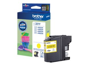 Brother LC221 - jaune - cartouche d'encre originale