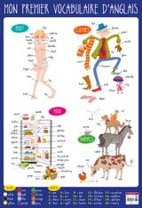 Poster pédagogique Anglais - 52 x 76 cm - Bouchut