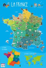 Poster pédagogique France - 52 x 76 cm - Bouchut