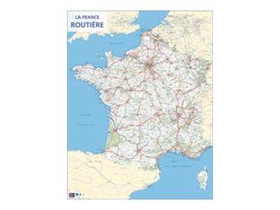 CBG - Carte souple France routière - 660 x 845 mm