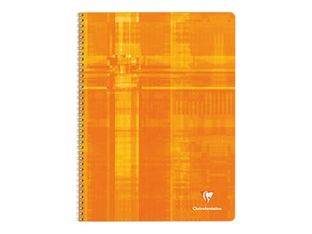 Clairefontaine - Cahier à spirale 24 x 32 cm - 180 pages - petits carreaux (5x5 mm) - disponible dans différentes couleurs