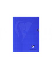 Clairefontaine Mimesys - Cahier polypro 17 x 22 cm - 96 pages - petits carreaux (5x5 mm) - bleu