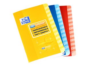Oxford Infinium - Carnet 9 x 14 cm - 96 pages - petits carreaux (5x5 mm) - disponible dans différentes couleurs