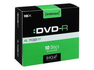 Intenso - 10 DVD-R avec boîtiers slim - 4.7 Go 