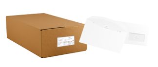 La Couronne - 1000 Enveloppes C5/6 114 x 229 mm - 80 gr - fenêtre 45x100 mm - blanc