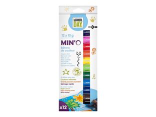JPC aSCHOOL DAY - 12 Crayons - couleurs assorties - 10 g 