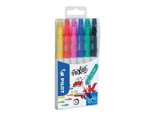 Pilot Frixion Colors - 6 Feutres effaçables - couleurs assorties