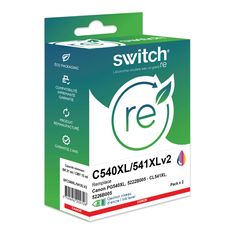 Cartouche remanufacturée Canon PG-540XL/CL-541XL - Pack de 2 - noir, cyan, magenta, jaune - Switch