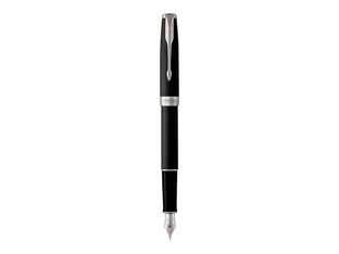 Parker Sonnet - Stylo plume noir laqué - pointe moyenne