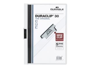 Durable Duraclip 30 - 5 Chemises à clip - A4 - blanc