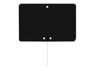 Bequet - 10 Étiquettes ardoise noires avec pique inox - 15 x 10 cm