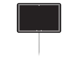 Bequet Adoisine - 10 Étiquettes noires sans roulettes - 12 x 8 cm