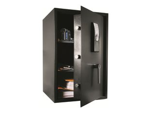 Reskal SE 4 - Coffre-fort 78L à code - 2 étagères - acier noir