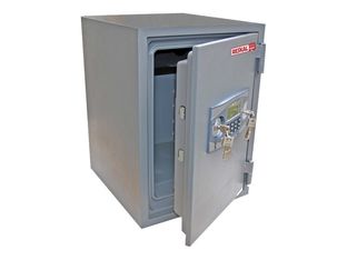 Reskal FS-E20 - Coffre-fort ignifuge 20L - à code et à clé - acier gris