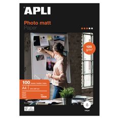 Apli Paper - Papier photo mat - A4 - 120 g/m² - 100 feuilles