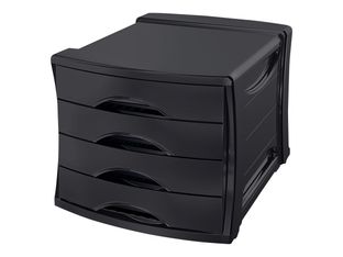 Esselte Vivida - Module de classement 4 tiroirs - noir