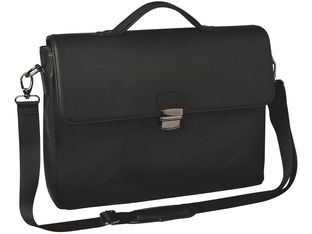 Oberthur Oregon - Cartable rigide 2 compartiments - pour ordinateur portable 15,6" - noir