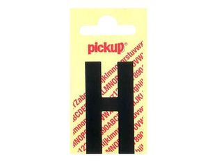 Pickup - Étiquette autocollante - 90 mm - Lettre H - noir mat