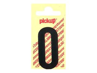 Pickup - Étiquette autocollante - 90 mm - Chiffre 0 - noir mat